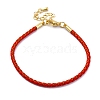 Polyester Cord Braided Bracelet Makings MAK-Z003-01G-07-1