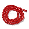Opaque Solid Color Imitation Jade Glass Beads Strands EGLA-A039-P4mm-D02-2