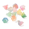 Transparent Glass Beads Caps GLAA-B028-01-1