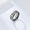Viking Word Pattern 304 Stainless Steel Finger Rings for Men FS-WG08DAB-07-2
