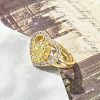 Virgin Mary Theme Clear Cubic Zirconia Finger Rings RJEW-G337-02G-06-3