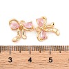 Brass Micro Pave Cubic Zirconia Charms KK-S389-03G-01-2