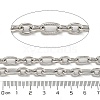 304 Stainless Steel Oval Link Chains CHS-G038-05P-2