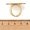 304 Stainless Steel Cuff Open Rings for Women SA-CBAF040-08G-3
