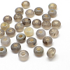 Natural Grey Agate European Large Hole Beads G-Q442-05-1