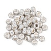50Pcs Handmade Polymer Clay Rhinestone European Beads CPDL-YW0001-05-1
