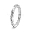 Titanium Steel Rotatable Finger Ring for Women Men PW-WG3B7F0-02-1