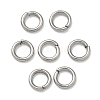 Tarnish Resistant 304 Stainless Steel Open Jump Rings X-STAS-Q186-02-4x0.7mm-1