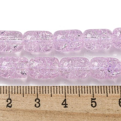 Transparent Crackle Glass Beads Strands GLAA-NH0001-04H-1