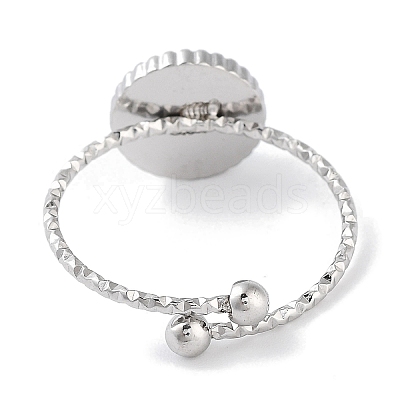 Ion Plating(IP) 304 Stainless Steel Ring RJEW-B059-02P-05-1