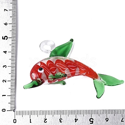 Handmade Lampwork Big Pendants LAMP-T023-14I-1