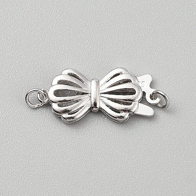 925 Sterling Silver Box Clasps STER-WH0004-062P-1