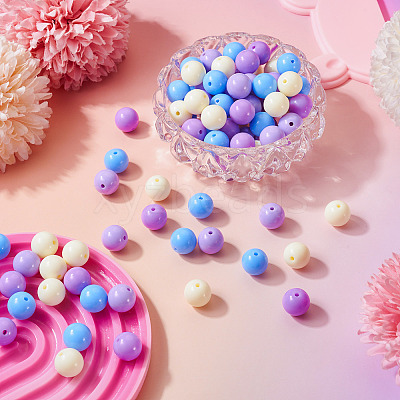 Opaque Acrylic Beads OACR-TAC0014-06B-1
