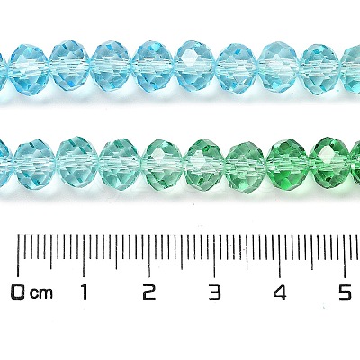 Transparent Painted Glass Beads Strands LS-DGLA-A034-T8mm-A17-1