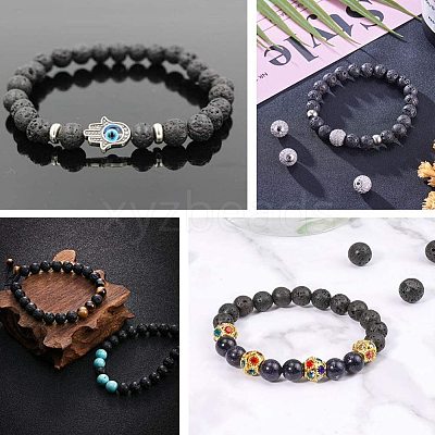 Natural Lava Rock Beads Strands X-G-OC0001-38-10mm-1