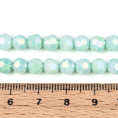 Anti-Tarnish Electroplate Glass Beads Strands X-EGLA-T021-6mm-15-11-1