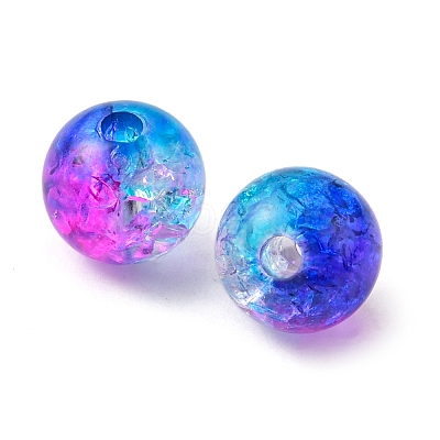50G Transparent Crackle Acrylic Beads CACR-YW0001-01D-1