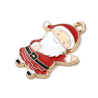 Christmas Alloy Enamel Pendants FIND-H055-17I-G01-1