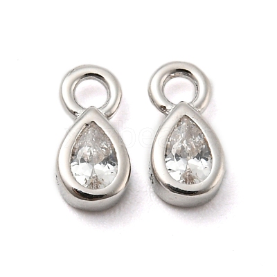 Real Platinum Plated Rhodium Plated 925 Sterling Silver Charms STER-K176-03D-P-1
