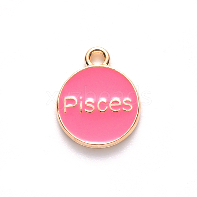Alloy Enamel Pendants X-ENAM-S124-01B-03H-1