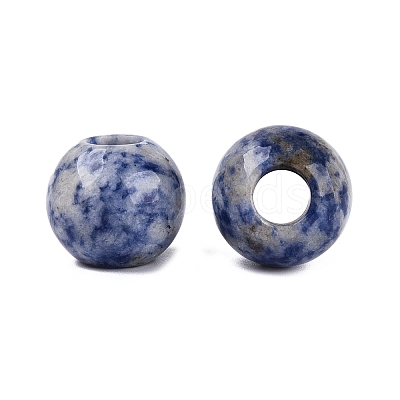 Natural Blue Spot Jasper Beads G-Q608-05H-1
