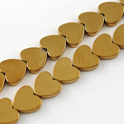 Non-magnetic Synthetic Hematite Beads Strands G-Q883-8x8mm-4-1