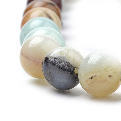 Natural Flower Amazonite Beads Strands X-G-S259-13-8mm-1