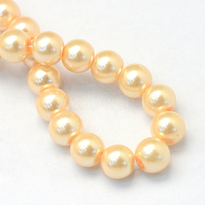 Baking Paint Glass Pearl Bead Strands HY-Q003-3mm-61-1