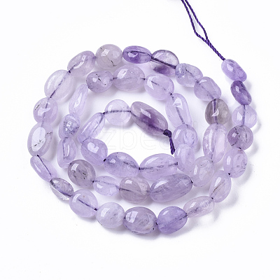 Natural Lavender Amethyst Beads Strands G-R465-52B-1