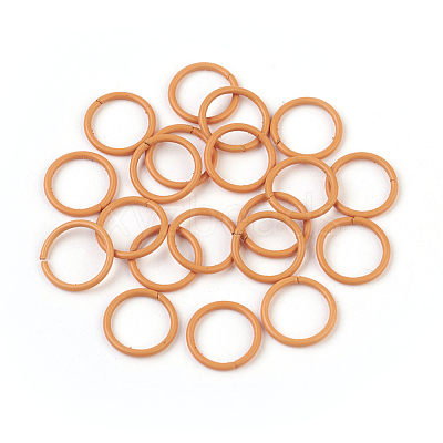 Spray Painted Iron Open Jump Rings IFIN-F149-B03-1
