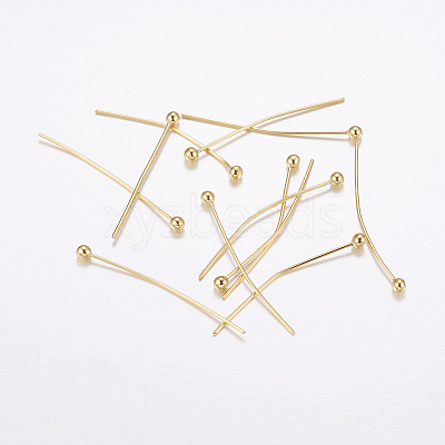 Brass Ball Head Pins KK-E725-03G-1