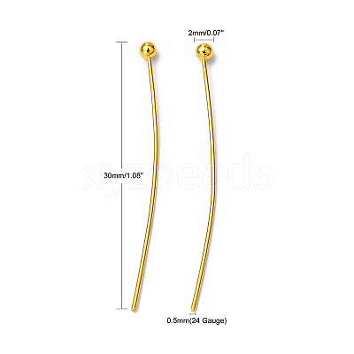 Brass Ball Head Pins LS-X-KK-R020-07G-1
