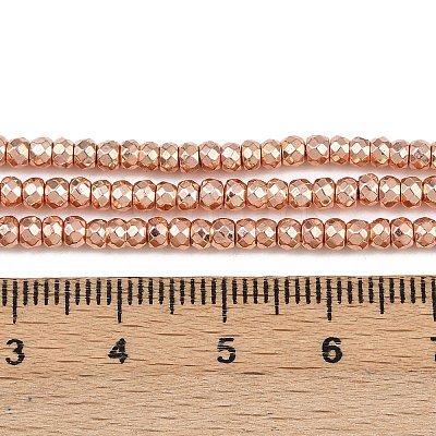 Electroplate Non-magnetic Synthetic Hematite Beads Strands G-L485-06A-RG-1