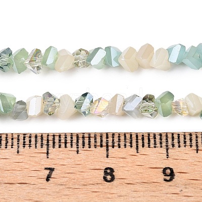 Electroplate Glass Beads Strands X-GLAA-T023-A17-03-1