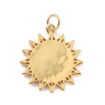 Brass Enamel Pendants KK-P204-16G-1