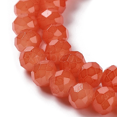 Baking Paint Imitation Jade Glass Bead Strands DGLA-A034-J6MM-A12-1