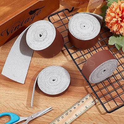 Flat Microfiber Imitation Leather Cord LC-WH0006-07D-04-1