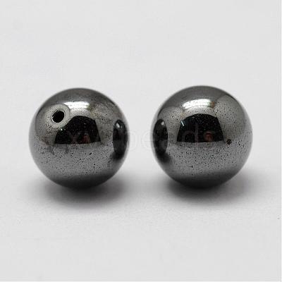Non-magnetic Synthetic Hematite Beads G-P162-02-4mm-1