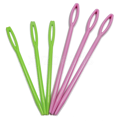 13Pcs ABS Plastic Knitting Sewing Needles PW22062476769-1