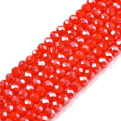 Electroplate Glass Beads Strands EGLA-A044-P2mm-A03-1
