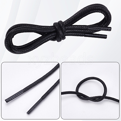 Round Waxed Cord Shoelace String OCOR-WH20007-225C-01-1