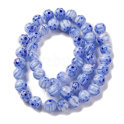 Handmade Millefiori Lampwork Beads Strands LAMP-G164-05K-1