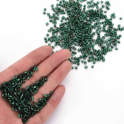 8/0 Glass Bugle Beads SEED-S032-07A-53A-1
