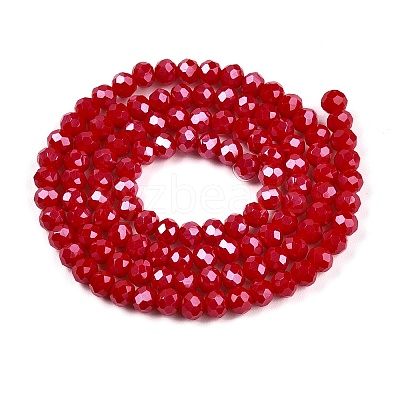 Electroplate Glass Beads Strands EGLA-A044-P4mm-A15-1