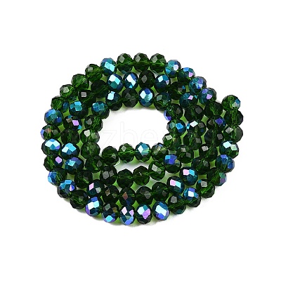 Electroplate Glass Beads Strands EGLA-A044-T6mm-L24-1
