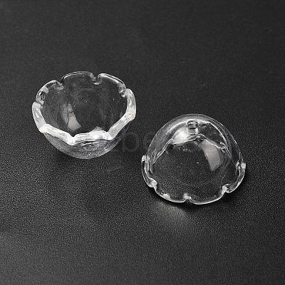 Transparent Acrylic Bead Caps OACR-Z030-03C-1
