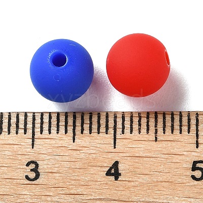 Rubberized Style Imitated Silicone Acrylic Beads X1-MACR-D029-01D-1
