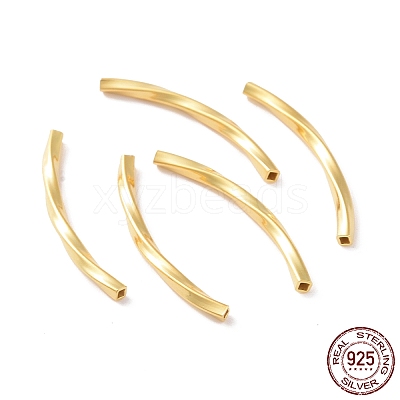 925 Sterling Silver Tube Beads STER-D035-13G-1