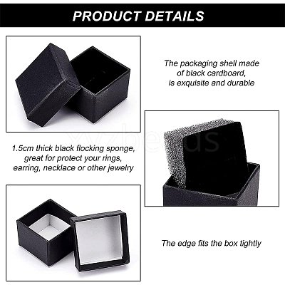 Kraft Paper Cardboard Jewelry Boxes CBOX-BC0001-13A-1