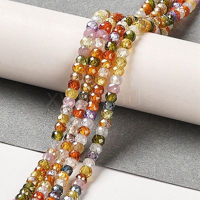 Cubic Zirconia Bead Strands ZIRC-G001-01L-1